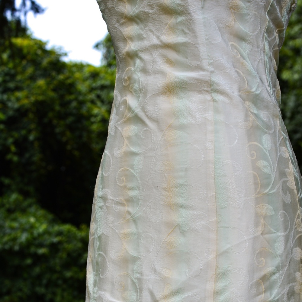 Vintage 90s Prom Dress ZUM ZUM Satin - Picture 6 of 14